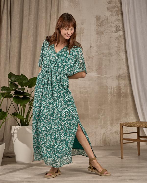 Robe longue imprimée vert Robe longue imprimée vert