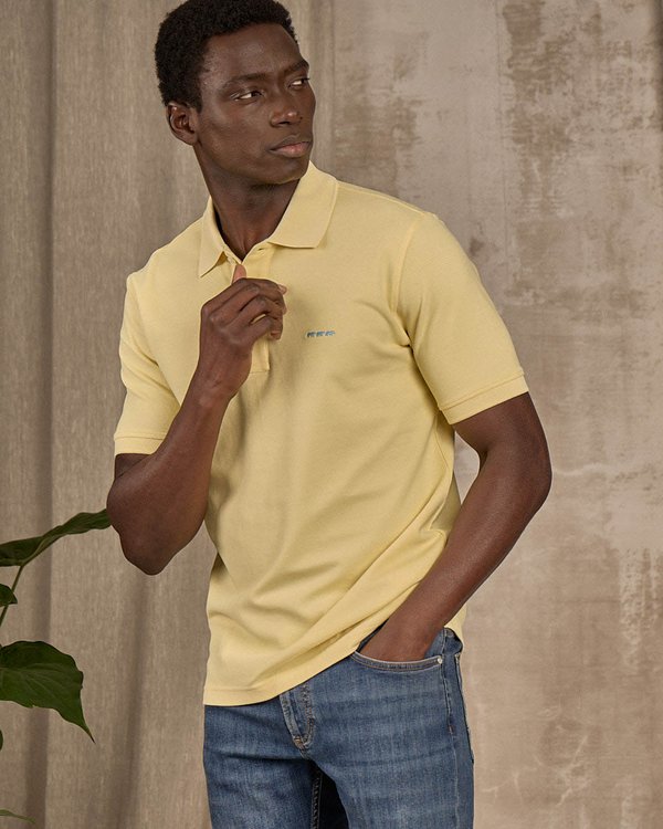 Polo Collin jaune Polo Collin jaune