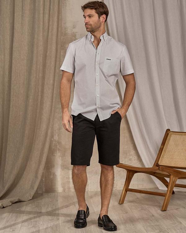 Chemise micro motifs blanc Chemise micro motifs blanc