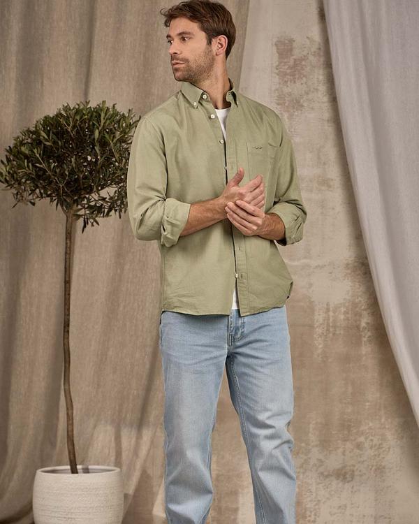 Chemise unie vert Chemise unie vert