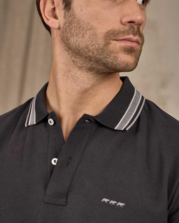 Polo col rayé noir Polo col rayé noir
