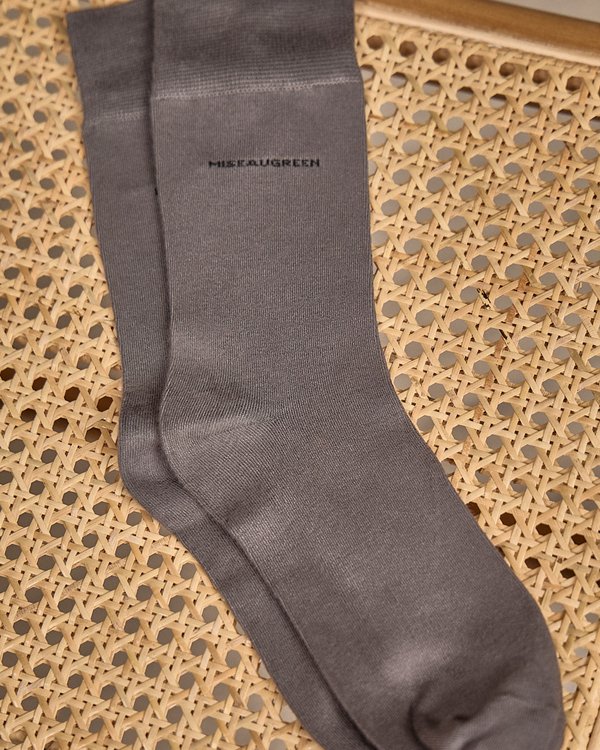 Chaussettes unies Bambou gris Chaussettes unies Bambou gris