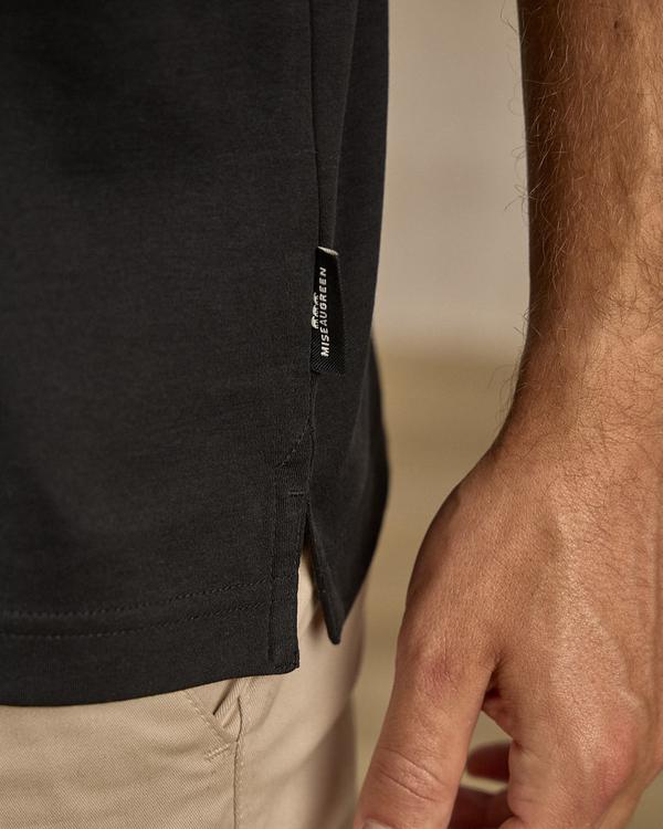 Polo col zippé noir