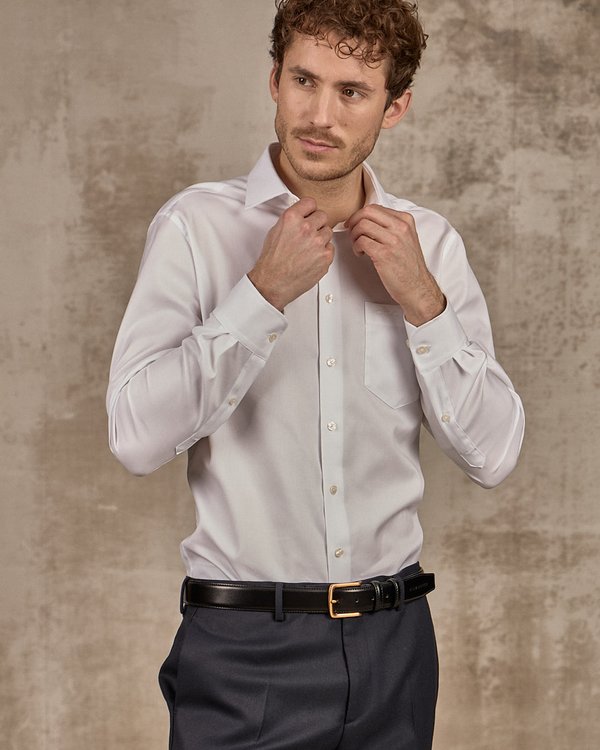 Chemise unie blanc Chemise unie blanc