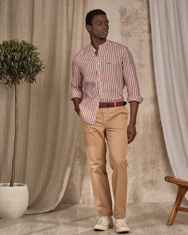 Chemise lin Dalian rouge Chemise lin Dalian rouge