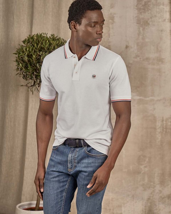Polo manches longues blanc Polo manches longues blanc