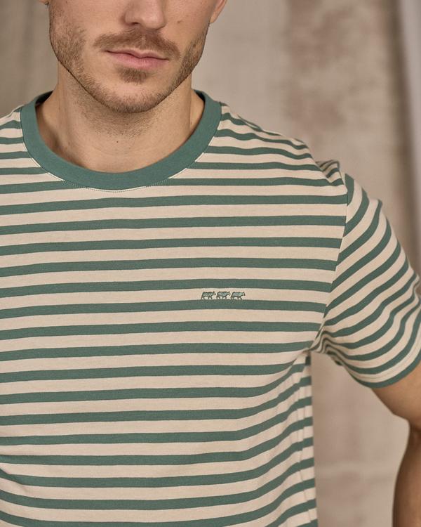 T-shirt rayé vert T-shirt rayé vert