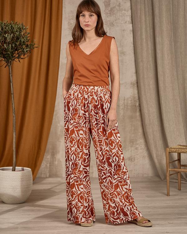 Pantalon fluide rouge Pantalon fluide rouge