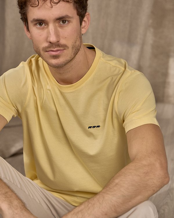 T-shirt Cédric jaune T-shirt Cédric jaune
