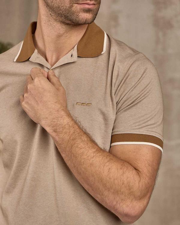 Polo chiné beige Polo chiné beige