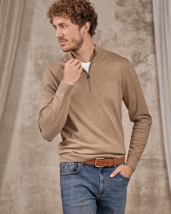 Pull col camionneur beige Pull col camionneur beige