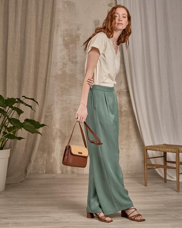 Pantalon fluide vert Pantalon fluide vert