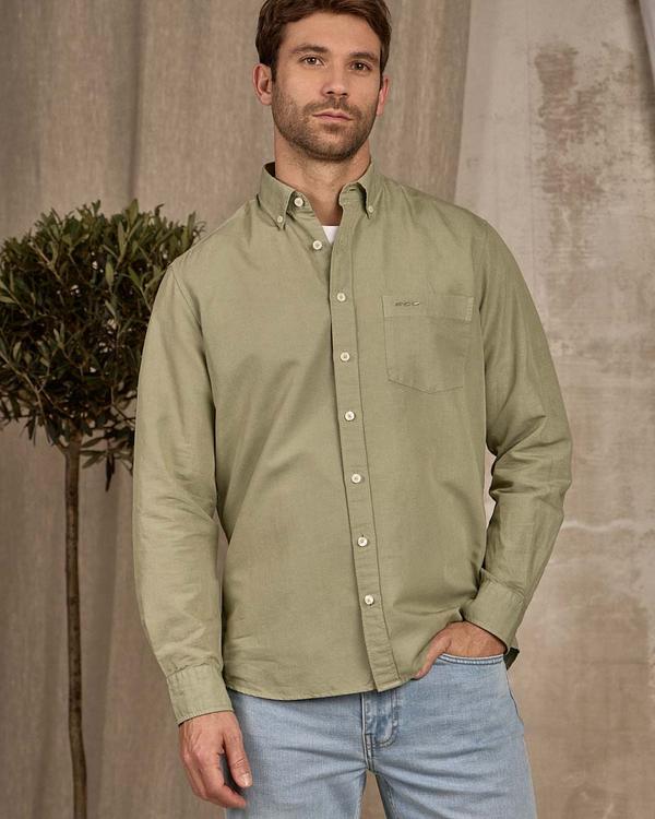 Chemise unie vert Chemise unie vert