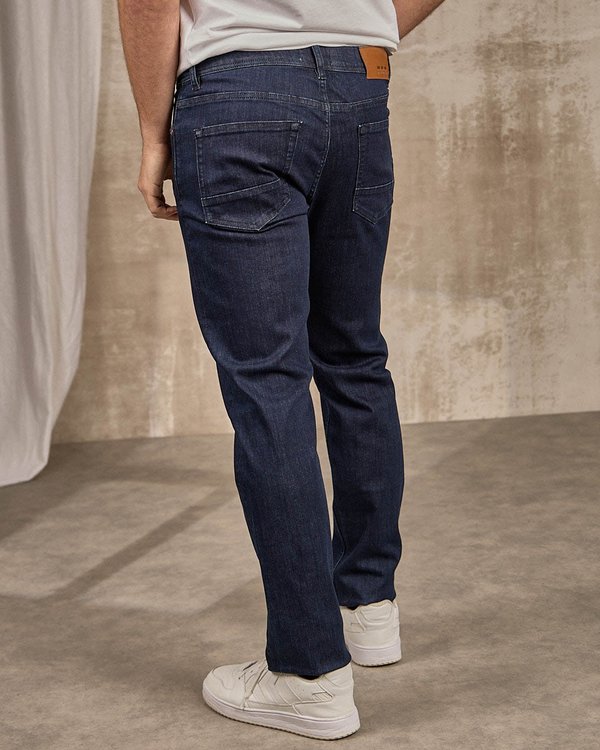 Jean coupe ajustée bleu Jean coupe ajustée bleu