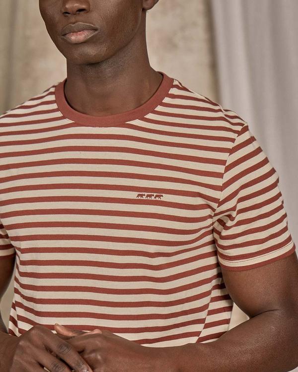T-shirt rayé rouge T-shirt rayé rouge