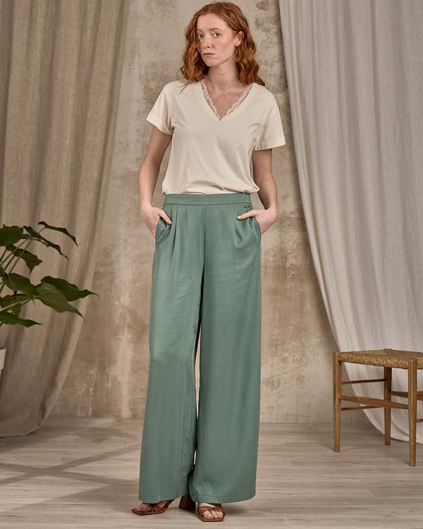 Pantalon fluide vert Pantalon fluide vert