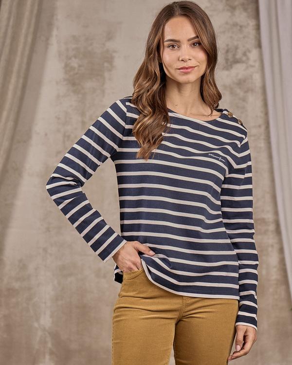 T-shirt marinière bleu