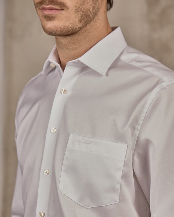 Chemise unie blanc Chemise unie blanc