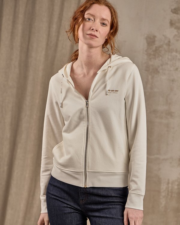 Sweat zippé blanc Sweat zippé blanc