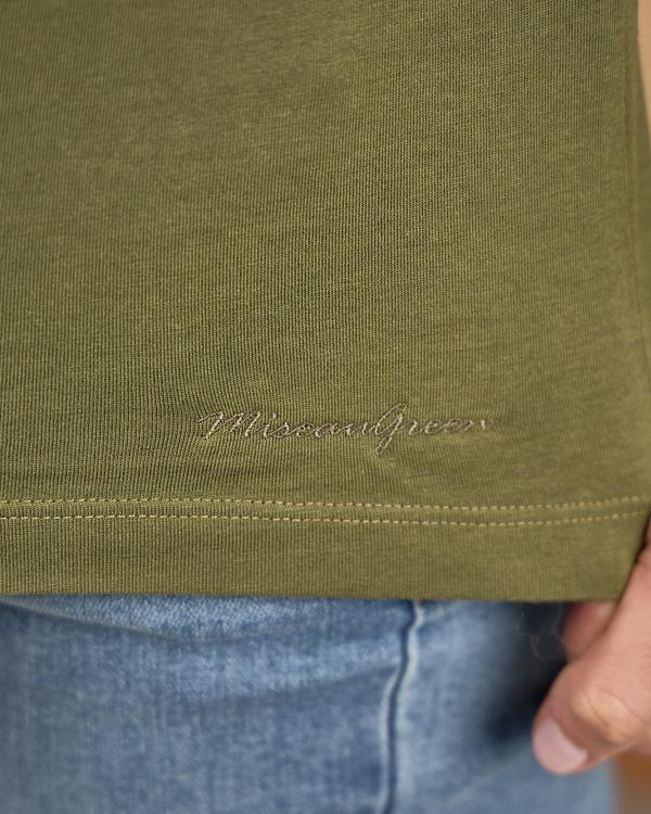 T-shirt col V lurex vert T-shirt col V lurex vert
