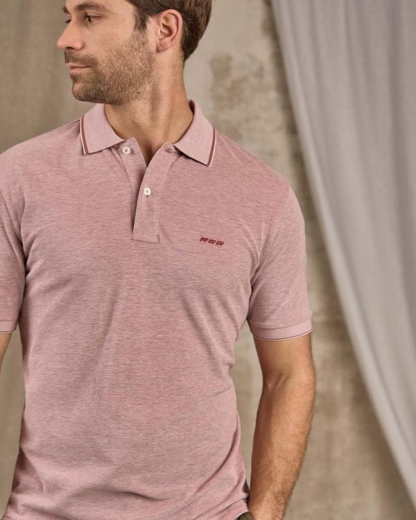 Polo chiné rose Polo chiné rose