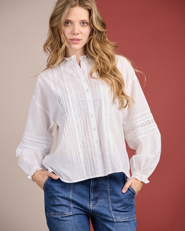 Blouse à détails blanc Blouse à détails blanc