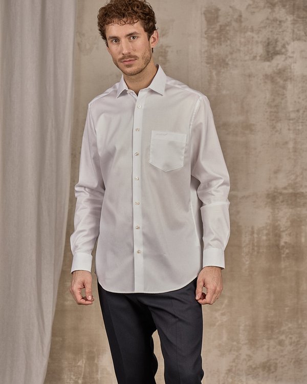 Chemise unie blanc Chemise unie blanc