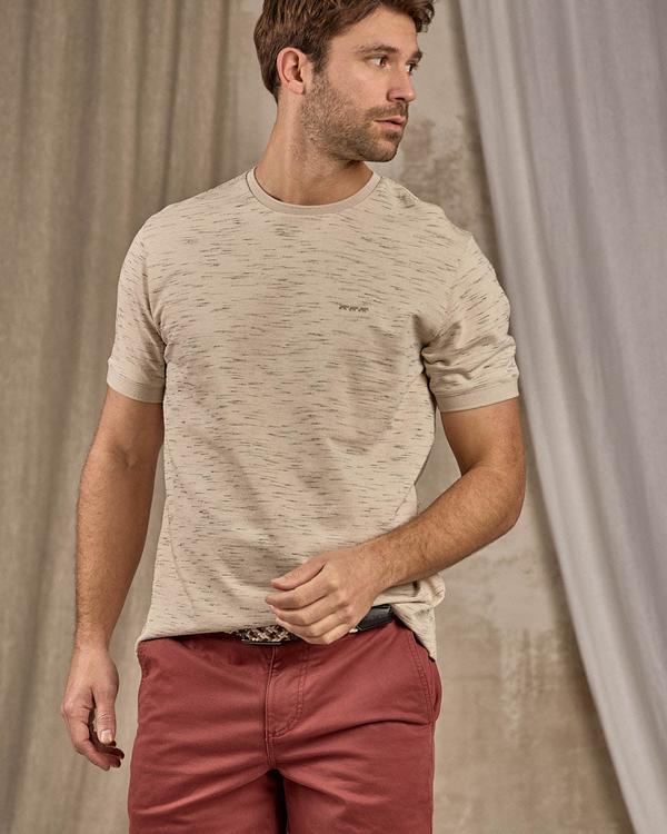 T-shirt chiné beige T-shirt chiné beige