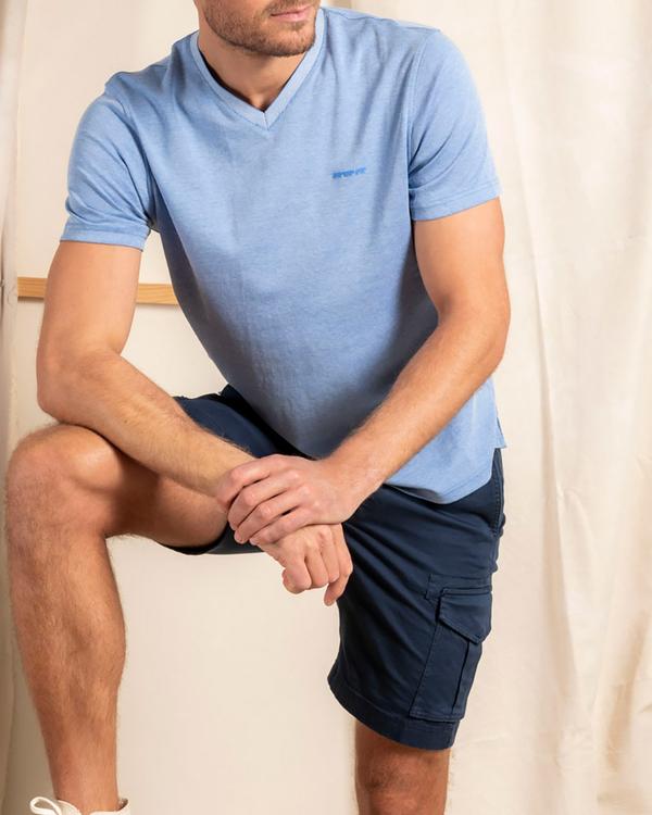 T-shirt col V uni