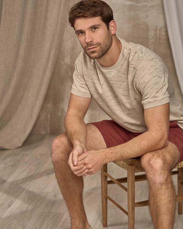 T-shirt chiné beige T-shirt chiné beige