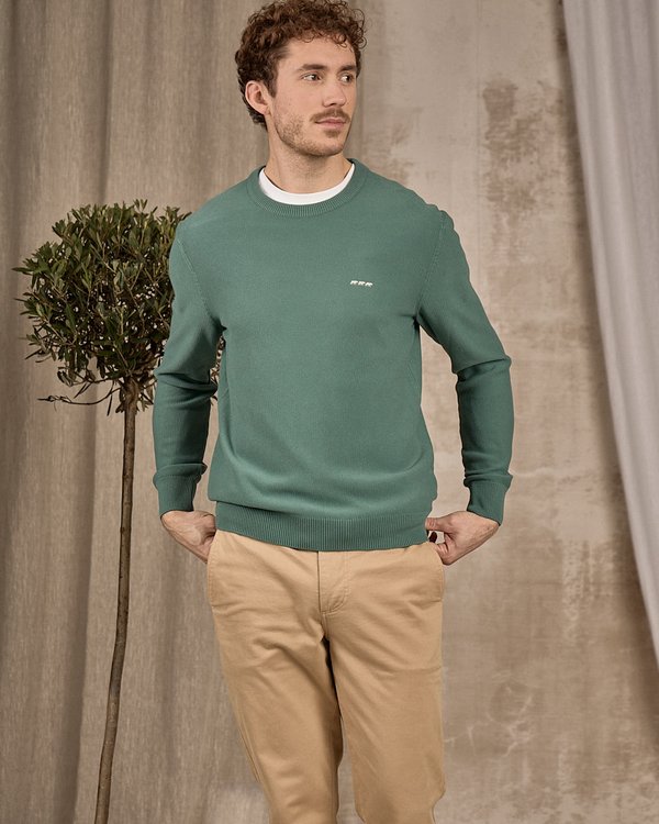 Pull nid d'abeille vert Pull nid d'abeille vert
