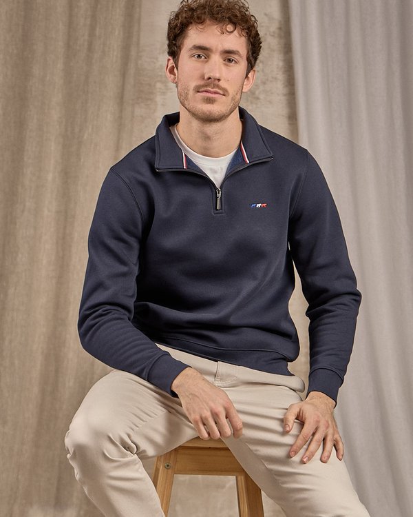 Sweat col camionneur bleu Sweat col camionneur bleu
