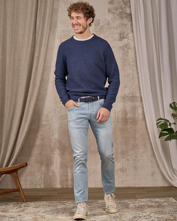 Jean coupe ajustée bleu