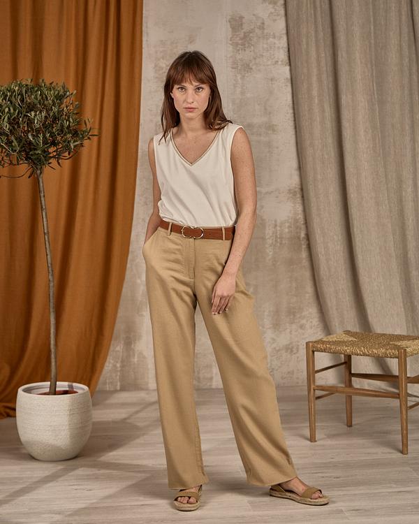 Pantalon fluide beige Pantalon fluide beige