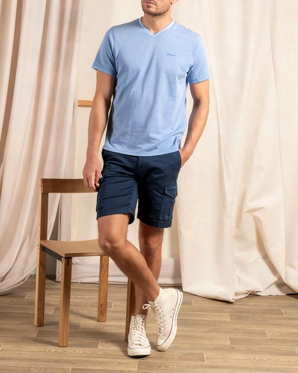 T-shirt col V uni