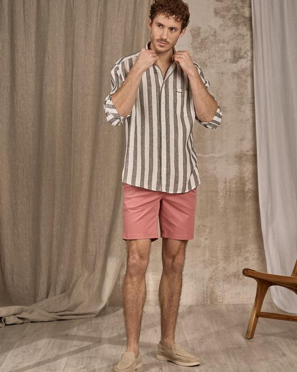 Chemise en lin vert