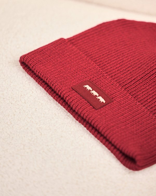 Bonnet en tricot rouge Bonnet en tricot rouge