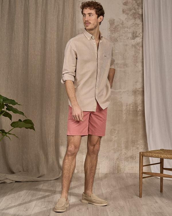 Chemise unie beige Chemise unie beige