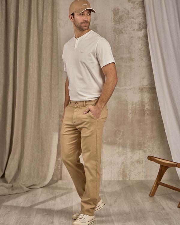 Chino coton et lin beige Chino coton et lin beige
