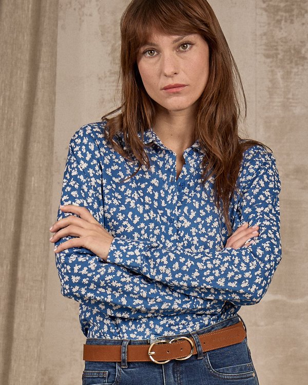 Chemise imprimée bleu Chemise imprimée bleu
