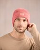 Bonnet en tricot rose Bonnet en tricot rose