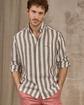 Chemise en lin vert