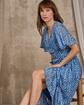 Robe imprimée bleu Robe imprimée bleu