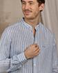 Chemise lin Dalian bleu Chemise lin Dalian bleu