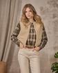 Gilet sans manches beige