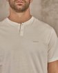 T-shirt col tunisien blanc T-shirt col tunisien blanc