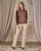 Doudoune sans manches beige