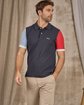 Polo color block bleu Polo color block bleu
