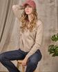 Cardigan zippé beige