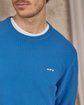 Pull nid d'abeille bleu Pull nid d'abeille bleu